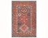 3x5 Gray Rust Kazak Afghan Hand Knotted Traditional Wool Area Rug